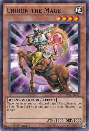 Chiron the Mage (Shatterfoil) [BP03-EN015] Rare | Jomio and Rueliete's Cards and Comics
