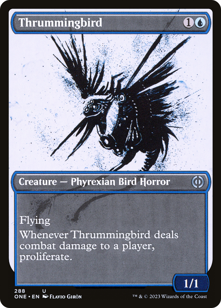 Thrummingbird (Showcase Ichor) [Phyrexia: All Will Be One] | Jomio and Rueliete's Cards and Comics