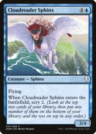 Cloudreader Sphinx [Dominaria] | Jomio and Rueliete's Cards and Comics