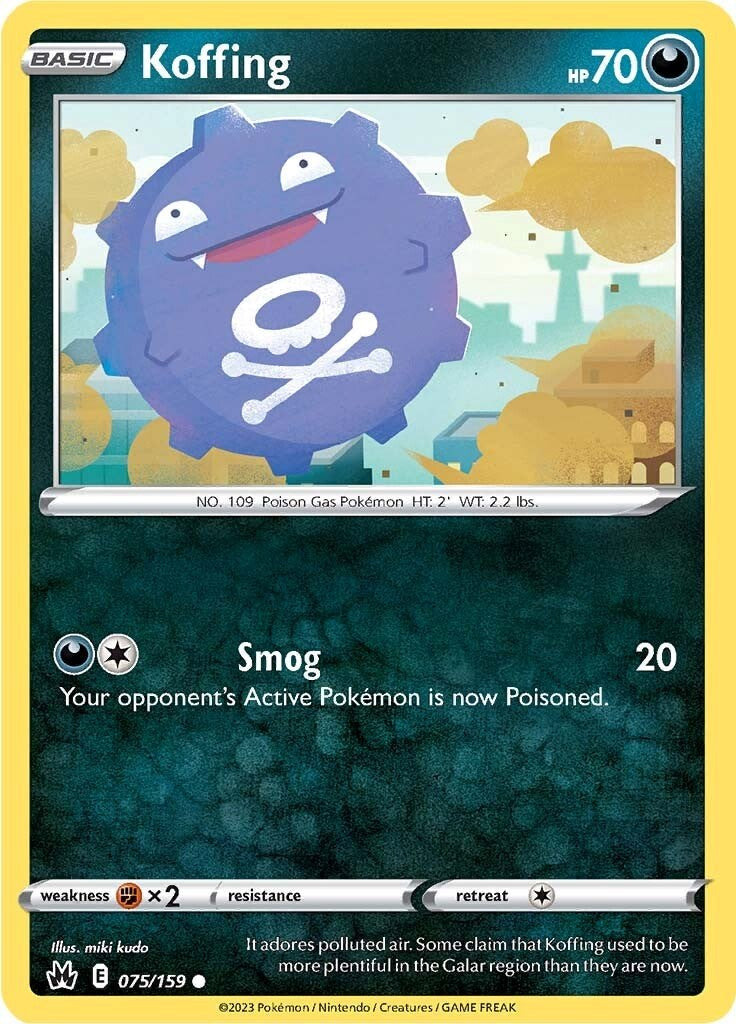 Koffing (075/159) [Sword & Shield: Crown Zenith] | Jomio and Rueliete's Cards and Comics