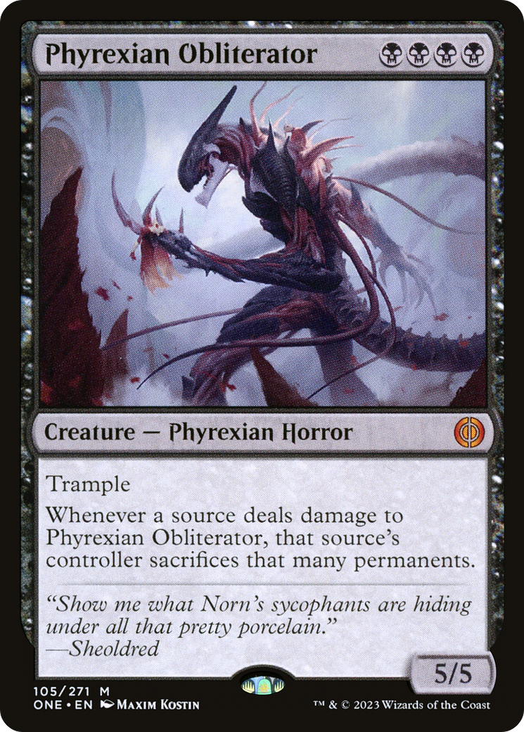 Phyrexian Obliterator [Phyrexia: All Will Be One] | Jomio and Rueliete's Cards and Comics