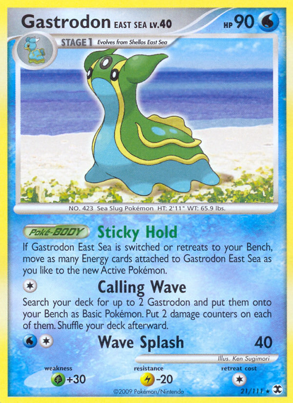 Gastrodon East Sea (21/111) [Platinum: Rising Rivals] | Jomio and Rueliete's Cards and Comics