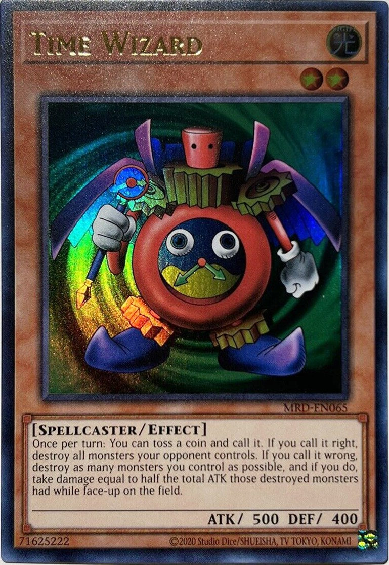 Time Wizard (25th Anniversary) [MRD-EN065] Ultra Rare | Jomio and Rueliete's Cards and Comics