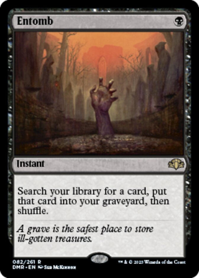 Entomb [Dominaria Remastered] | Jomio and Rueliete's Cards and Comics