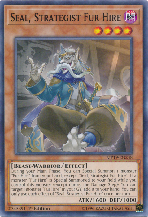 Seal, Strategist Fur Hire [MP19-EN248] Common | Jomio and Rueliete's Cards and Comics