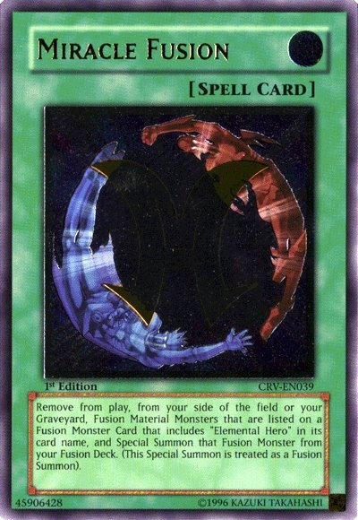 Miracle Fusion (UTR) [CRV-EN039] Ultimate Rare | Jomio and Rueliete's Cards and Comics