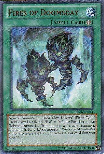 Fires of Doomsday (Red) [DL15-EN014] Rare | Jomio and Rueliete's Cards and Comics