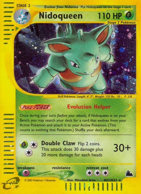 Nidoqueen (H21/H32) [Skyridge] | Jomio and Rueliete's Cards and Comics