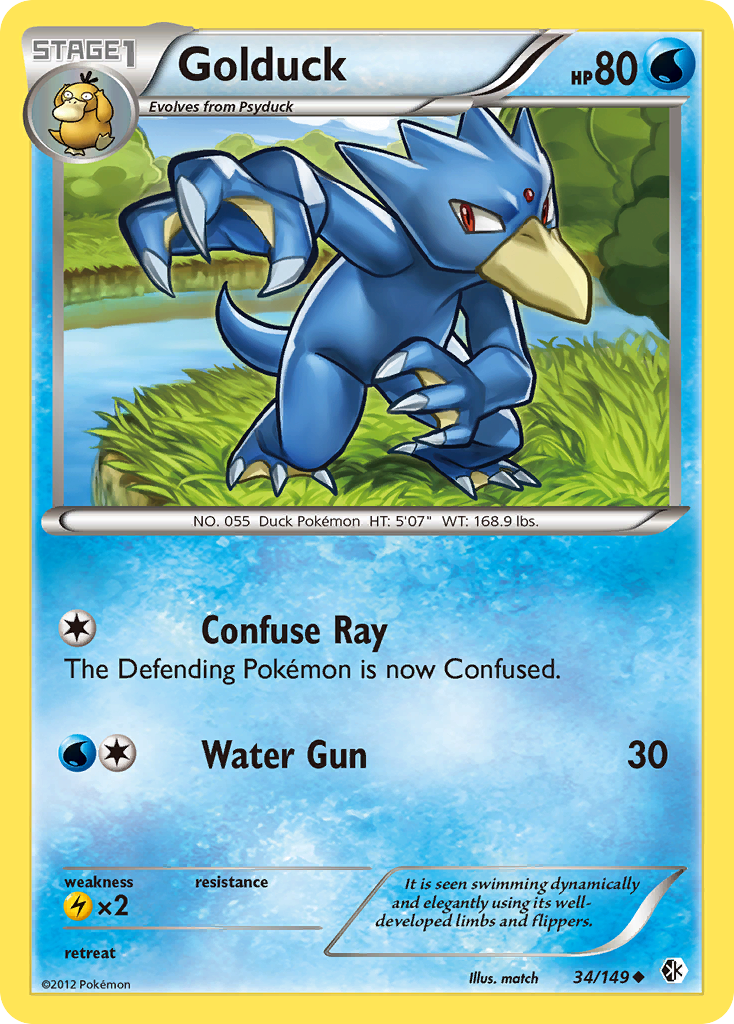 Golduck (34/149) [Black & White: Boundaries Crossed] | Jomio and Rueliete's Cards and Comics