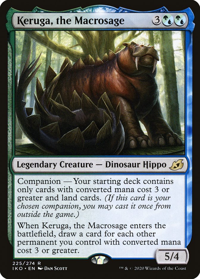 Keruga, the Macrosage [Ikoria: Lair of Behemoths] | Jomio and Rueliete's Cards and Comics