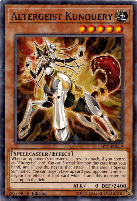 Altergeist Kunquery (Starfoil) [SP18-EN029] Starfoil Rare | Jomio and Rueliete's Cards and Comics