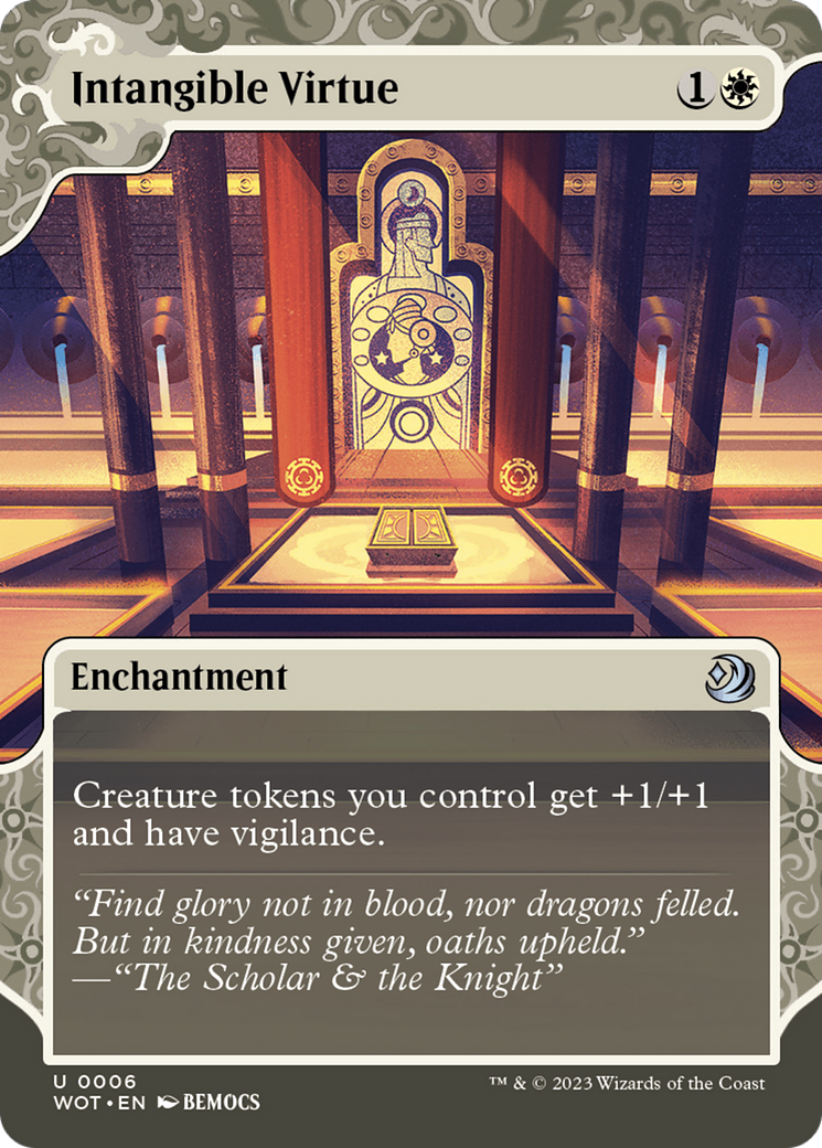 Intangible Virtue [Wilds of Eldraine: Enchanting Tales] | Jomio and Rueliete's Cards and Comics