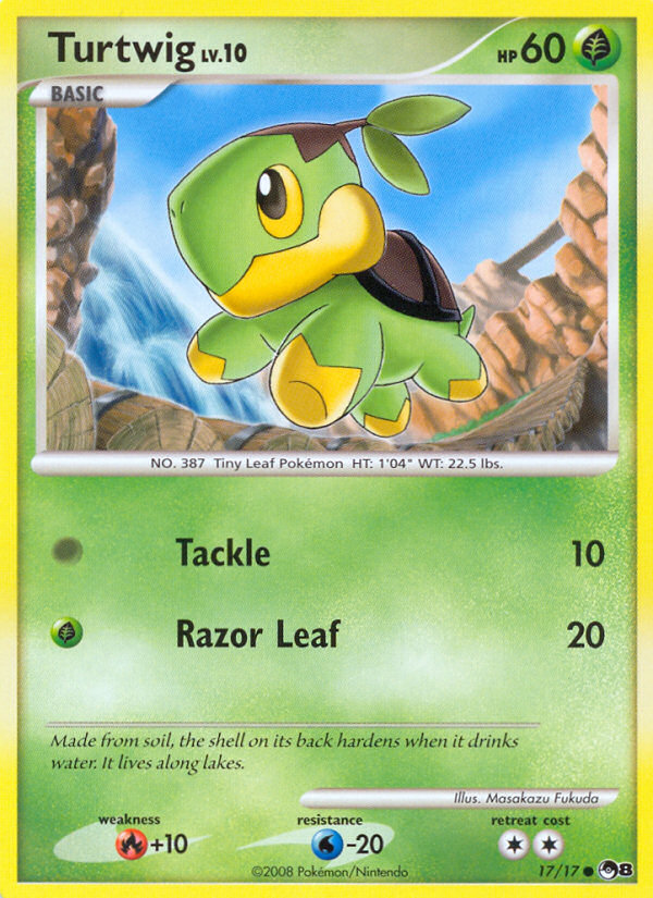 Turtwig (17/17) [POP Series 8] | Jomio and Rueliete's Cards and Comics
