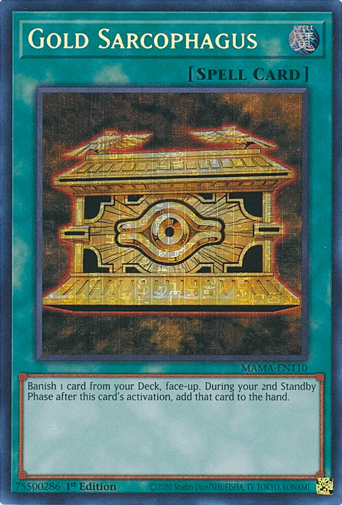 Gold Sarcophagus [MAMA-EN110] Ultra Pharaoh's Rare | Jomio and Rueliete's Cards and Comics