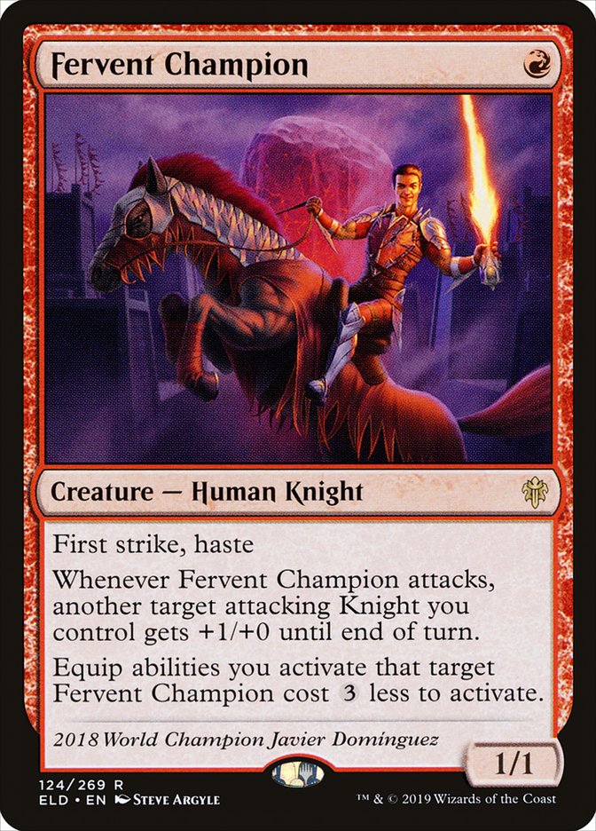 Fervent Champion [Throne of Eldraine] | Jomio and Rueliete's Cards and Comics
