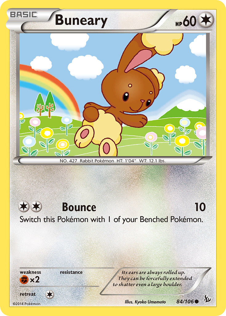 Buneary (84/106) [XY: Flashfire] | Jomio and Rueliete's Cards and Comics