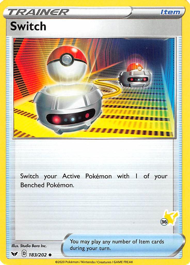 Switch (183/202) (Pikachu Stamp #36) [Battle Academy 2022] | Jomio and Rueliete's Cards and Comics
