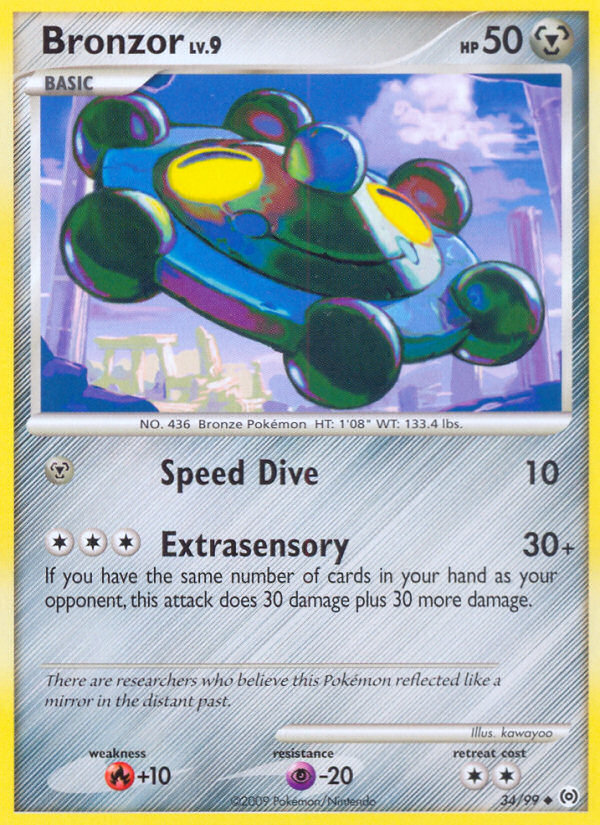 Bronzor (34/99) [Platinum: Arceus] | Jomio and Rueliete's Cards and Comics