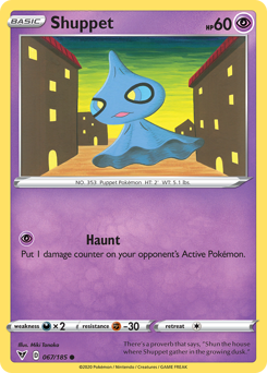 Shuppet (067/185) [Sword & Shield: Vivid Voltage] | Jomio and Rueliete's Cards and Comics