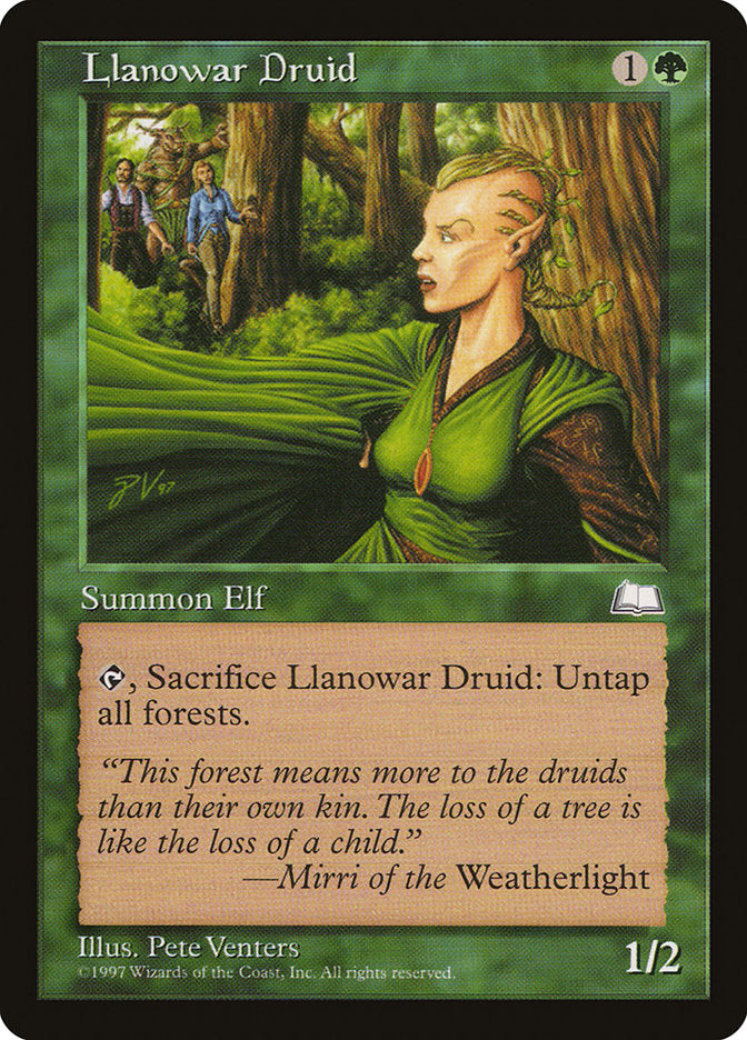 Llanowar Druid [Weatherlight] | Jomio and Rueliete's Cards and Comics