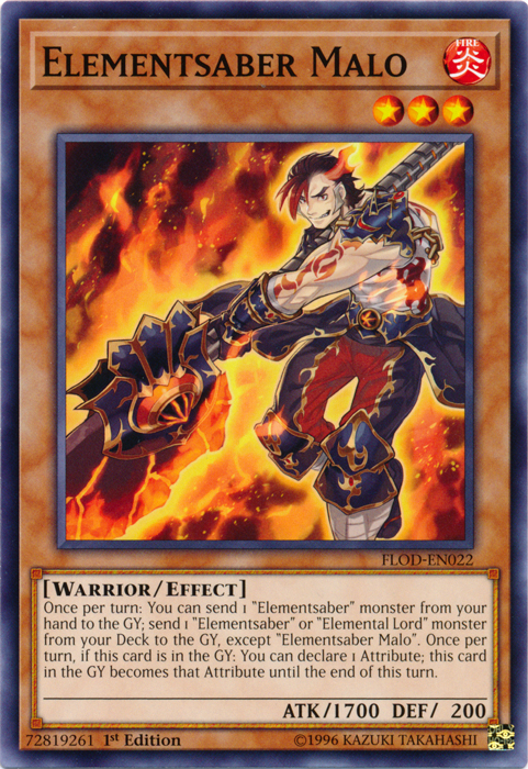 Elementsaber Malo [FLOD-EN022] Common | Jomio and Rueliete's Cards and Comics