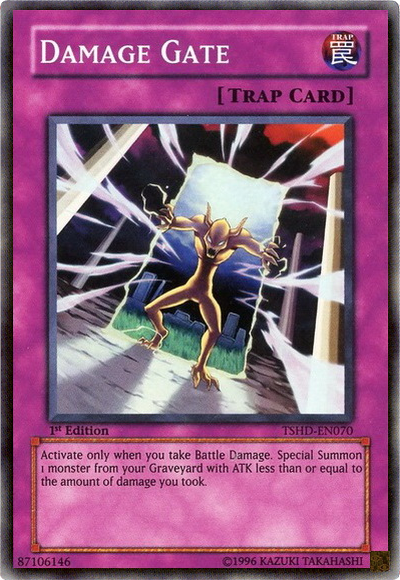 Damage Gate [TSHD-EN070] Super Rare | Jomio and Rueliete's Cards and Comics