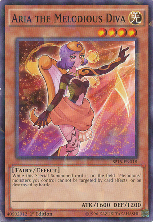 Aria the Melodious Diva [SP15-EN018] Shatterfoil Rare | Jomio and Rueliete's Cards and Comics