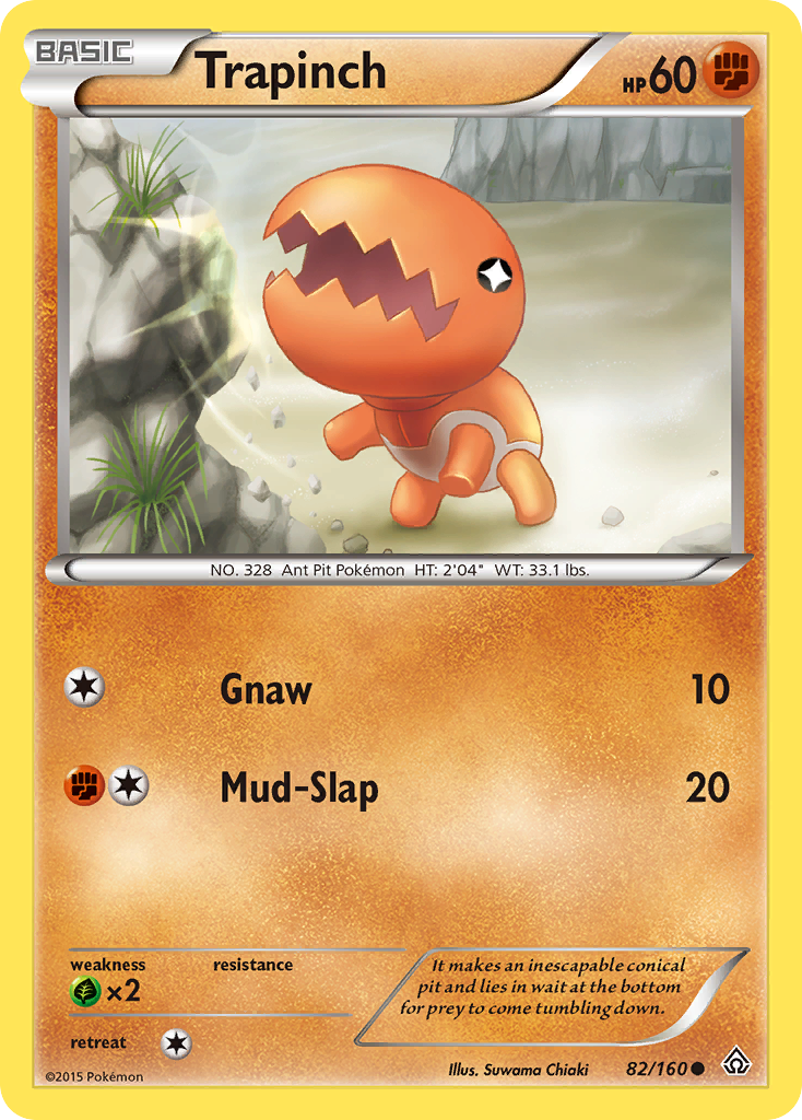 Trapinch (82/160) [XY: Primal Clash] | Jomio and Rueliete's Cards and Comics