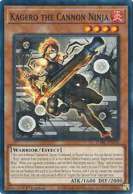 Kagero the Cannon Ninja [DABL-EN018] Common | Jomio and Rueliete's Cards and Comics