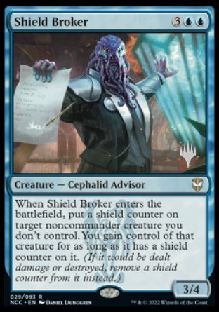 Shield Broker (Promo Pack) [Streets of New Capenna Commander Promos] | Jomio and Rueliete's Cards and Comics