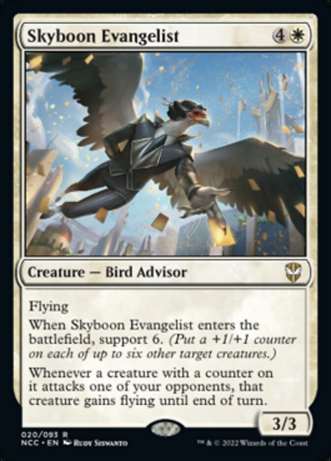 Skyboon Evangelist [Streets of New Capenna Commander] | Jomio and Rueliete's Cards and Comics