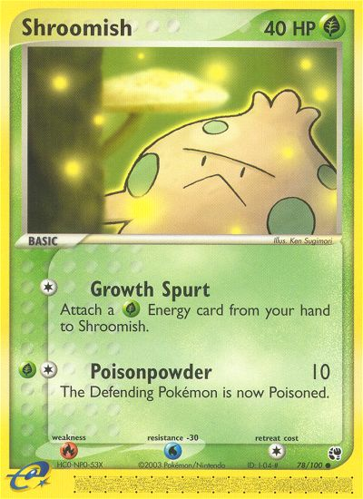 Shroomish (78/100) [EX: Sandstorm] | Jomio and Rueliete's Cards and Comics