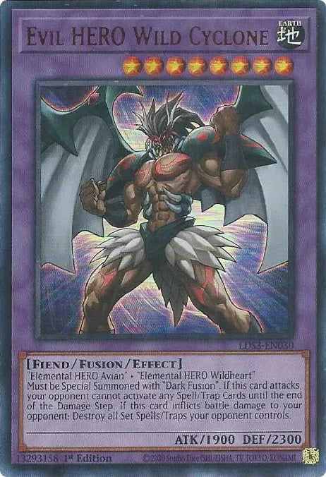Evil HERO Wild Cyclone (Red) [LDS3-EN030] Ultra Rare | Jomio and Rueliete's Cards and Comics