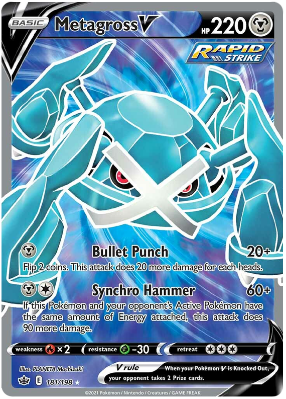Metagross V (181/198) [Sword & Shield: Chilling Reign] | Jomio and Rueliete's Cards and Comics