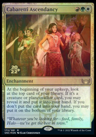Cabaretti Ascendancy [Streets of New Capenna Prerelease Promos] | Jomio and Rueliete's Cards and Comics