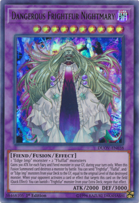 Dangerous Frightfur Nightmary [DUOV-EN038] Ultra Rare | Jomio and Rueliete's Cards and Comics