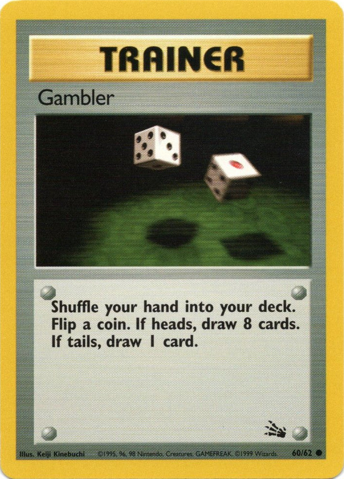 Gambler (60/62) [Fossil Unlimited] | Jomio and Rueliete's Cards and Comics