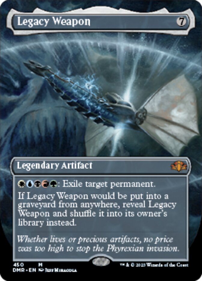 Legacy Weapon (Borderless Alternate Art) [Dominaria Remastered] | Jomio and Rueliete's Cards and Comics