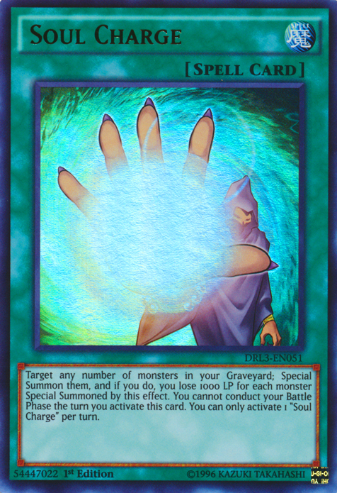 Soul Charge [DRL3-EN051] Ultra Rare | Jomio and Rueliete's Cards and Comics