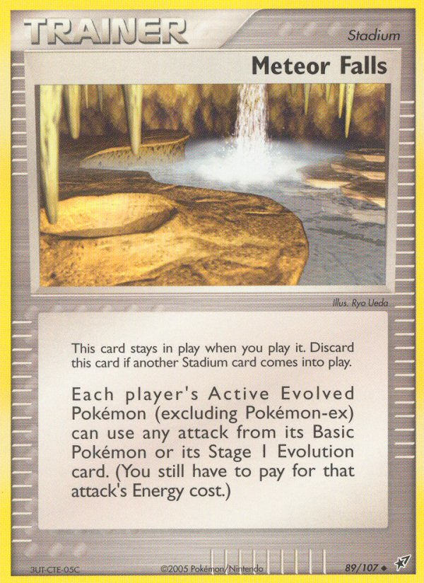 Meteor Falls (89/107) [EX: Deoxys] | Jomio and Rueliete's Cards and Comics
