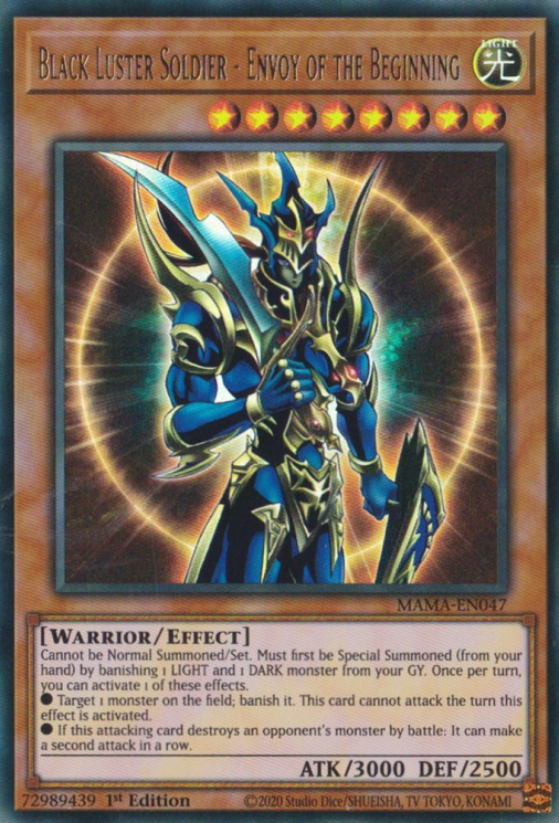 Black Luster Soldier - Envoy of the Beginning [MAMA-EN047] Ultra Rare | Jomio and Rueliete's Cards and Comics
