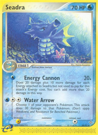 Seadra (39/97) [EX: Dragon] | Jomio and Rueliete's Cards and Comics