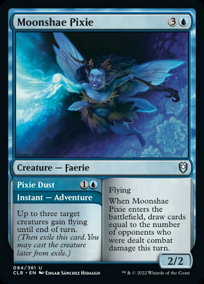 Moonshae Pixie // Pixie Dust [Commander Legends: Battle for Baldur's Gate] | Jomio and Rueliete's Cards and Comics