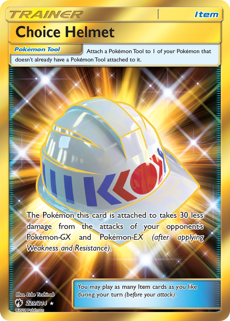Choice Helmet (229/214) [Sun & Moon: Lost Thunder] | Jomio and Rueliete's Cards and Comics
