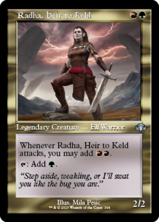Radha, Heir to Keld (Retro) [Dominaria Remastered] | Jomio and Rueliete's Cards and Comics