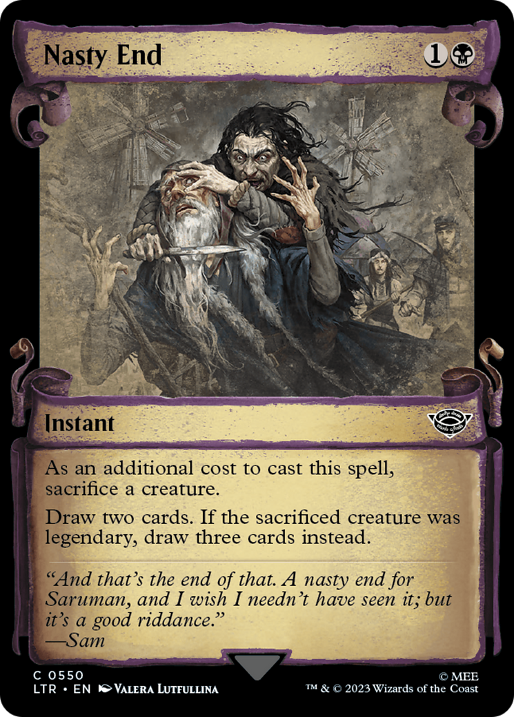 Nasty End [The Lord of the Rings: Tales of Middle-Earth Showcase Scrolls] | Jomio and Rueliete's Cards and Comics