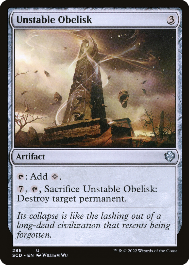 Unstable Obelisk [Starter Commander Decks] | Jomio and Rueliete's Cards and Comics