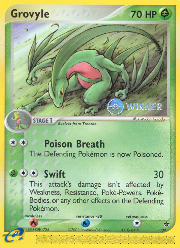Grovyle (004) [Nintendo: Black Star Promos] | Jomio and Rueliete's Cards and Comics