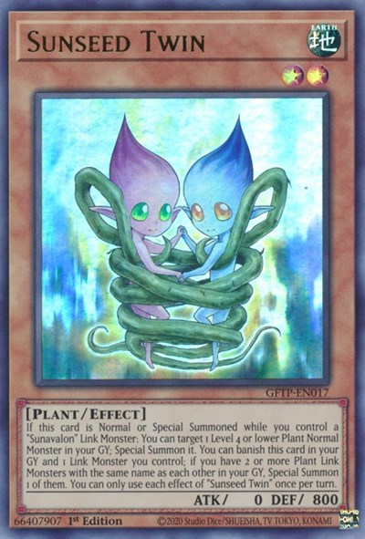 Sunseed Twin [GFTP-EN017] Ultra rare | Jomio and Rueliete's Cards and Comics