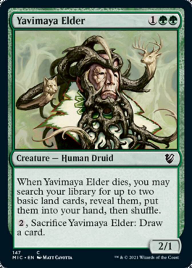 Yavimaya Elder [Innistrad: Midnight Hunt Commander] | Jomio and Rueliete's Cards and Comics